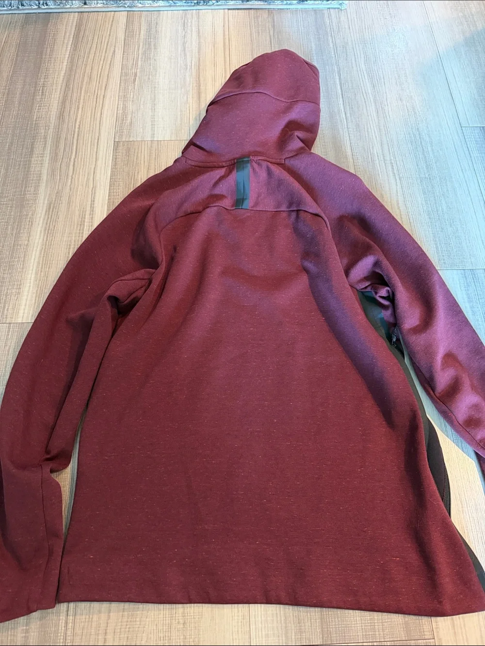 Nike Men's Burgundy Hooded Turtleneck Sweater